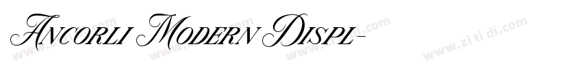 Ancorli Modern Displ字体转换